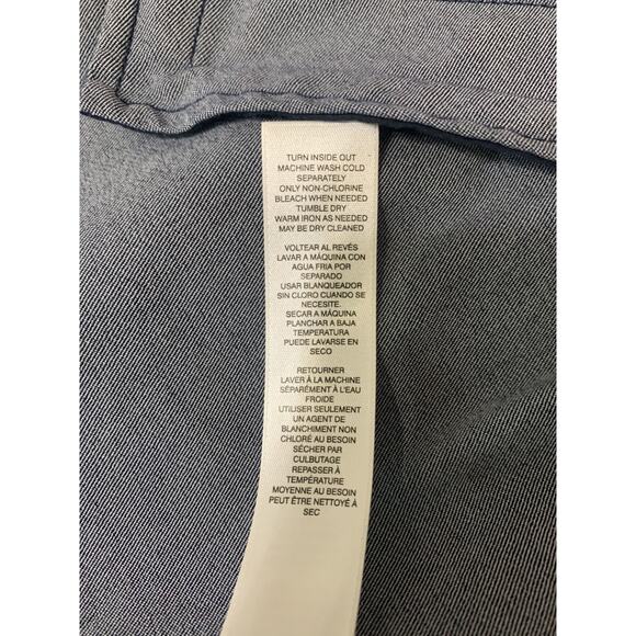 CHICO'S Elise Denim Cape Funnel Stand-Up Collar Button Closure OS - Picture 7 of 10